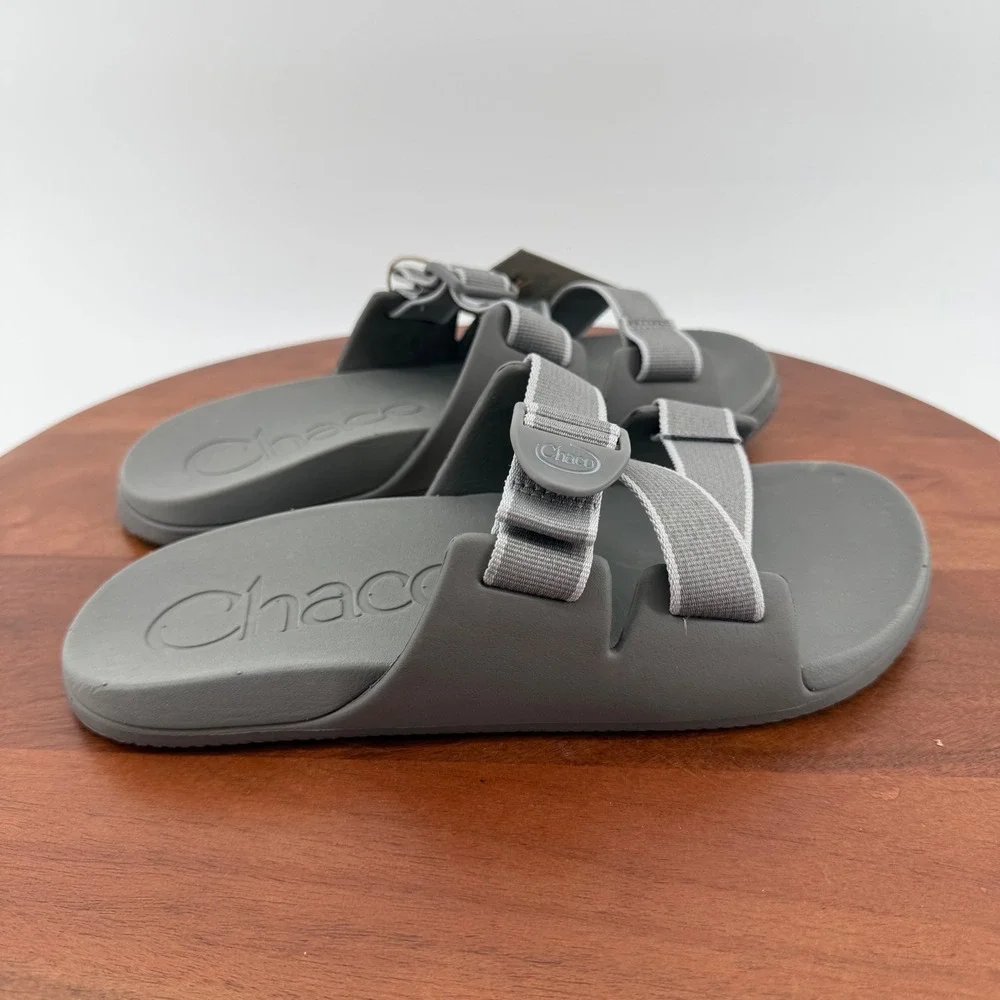 Chaco Mens Chillos Adjustable Slide Outskirt Gray Sport Sandals JCH108441 Size 8